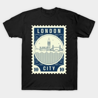 London Stamp Design T-Shirt